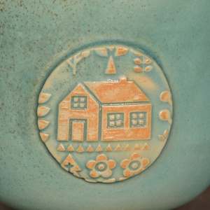 Kerámia bögre, skandináv stílus (türkiz) - otthon & életmód - konyhafelszerelés, tálalás - tálalás - bögre & csésze - Meska.hu