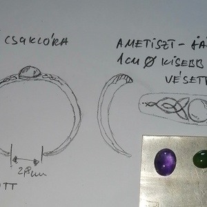 Ametisztes kelta karperec - Meska.hu