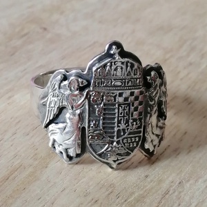 Nagymagyarország címer gyűrű  - ékszer - gyűrű - figurális gyűrű - Meska.hu