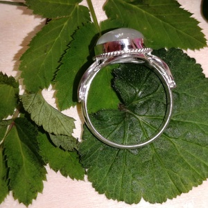 Holdköves ezüst  gyűrű - ékszer - gyűrű - szoliter gyűrű - Meska.hu