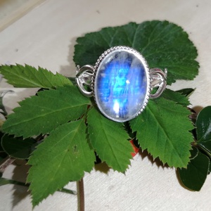 Holdköves ezüst  gyűrű - ékszer - gyűrű - szoliter gyűrű - Meska.hu