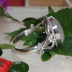 Holdköves ezüst  gyűrű - ékszer - gyűrű - szoliter gyűrű - Meska.hu