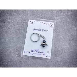 Szeretlek Dédi kulcstartó hematittal, Táska & Tok, Kulcstartó & Táskadísz, Kulcstartó, , MESKA