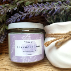 Lavender Love - otthon & életmód - gyertya, illat, aroma - gyertya - Meska.hu