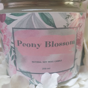 Peony Blossom - otthon & életmód - gyertya, illat, aroma - gyertya - Meska.hu