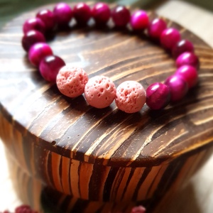 Illatfelhő a csuklódon, illatos ásványkarkötő, lávakő és tigrisszemből, Ékszer, Karkötő, Ásványkarkötő, Ékszerkészítés, MESKA