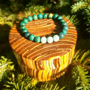 Illatfelhő a csuklódon, illatos ásványkarkötő, lávakő és matt tigrisszemből, Ékszer, Karkötő, Ásványkarkötő, Ékszerkészítés, MESKA