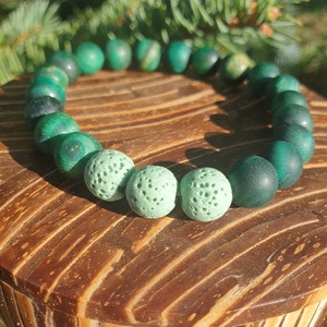 Illatfelhő a csuklódon, illatos ásványkarkötő, lávakő és matt tigrisszemből - ékszer - karkötő - ásványkarkötő - Meska.hu