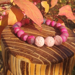 Illatfelhő a csuklódon, illatos ásványkarkötő, lávakő és matt tigrisszemből - ékszer - karkötő - ásványkarkötő - Meska.hu