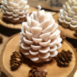 Szójaviasz gyertya toboz alakú, Kellékek & szerszámok, Dekorációs kellékek, Dekorációs gyertya, Gyertya-, mécseskészítés, MESKA