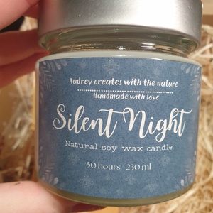 Karácsonyi ajándékdoboz, szójaviasz gyertya és illatviasz - karácsony - karácsonyi lakásdekoráció - karácsonyi illatgyertya, mécses - Meska.hu