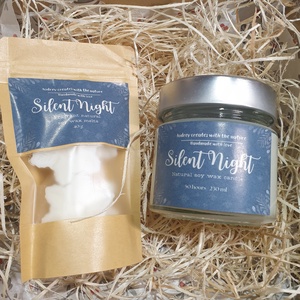 Karácsonyi ajándékdoboz, szójaviasz gyertya és illatviasz - karácsony - karácsonyi lakásdekoráció - karácsonyi illatgyertya, mécses - Meska.hu