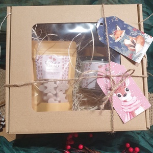 Karácsonyi ajándékdoboz, szójaviasz gyertya és illatviasz, Karácsony, Karácsonyi lakásdekoráció, Karácsonyi illatgyertya, mécses, Gyertya-, mécseskészítés, MESKA