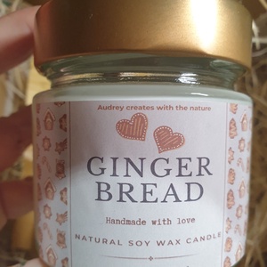 Karácsonyi ajándékdoboz, szójaviasz gyertya és mézi alakú gyertya - karácsony - karácsonyi lakásdekoráció - karácsonyi illatgyertya, mécses - Meska.hu