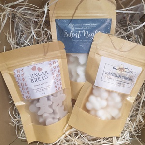 Karácsonyi ajándékdoboz, különleges illatviasz válogatással, Karácsony, Karácsonyi lakásdekoráció, Karácsonyi illatgyertya, mécses, Gyertya-, mécseskészítés, MESKA