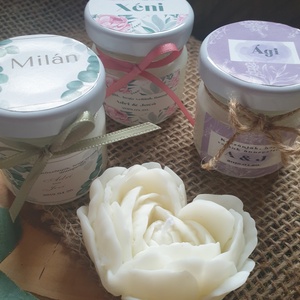 Köszönetajándék,szójaviasz gyertya,esküvő ültető, szabadon variálható 42ml, Esküvő, Dekoráció, Gyertya & Gyertyatartó, Gyertya-, mécseskészítés, MESKA