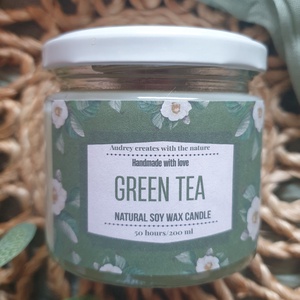 Green Tea, Otthon & Életmód, Gyertya, illat, aroma, Gyertya, Gyertya-, mécseskészítés, MESKA