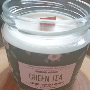 Green Tea - otthon & életmód - gyertya, illat, aroma - gyertya - Meska.hu