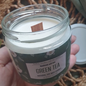 Green Tea - otthon & életmód - gyertya, illat, aroma - gyertya - Meska.hu