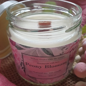 Peony Blossom - otthon & életmód - gyertya, illat, aroma - gyertya - Meska.hu