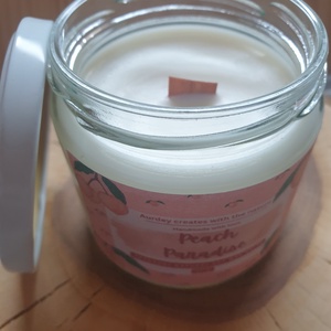Természetes szójaviasz gyertya-Peach Paradise - otthon & életmód - gyertya, illat, aroma - gyertya - Meska.hu