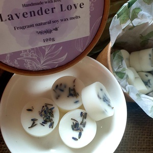 Illatviasz-Lavender Love 100g - otthon & életmód - gyertya, illat, aroma - illatviasz - Meska.hu