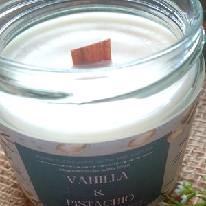 Természetes szójaviasz gyertya-Vanilla Pistachio - otthon & életmód - gyertya, illat, aroma - gyertya - Meska.hu