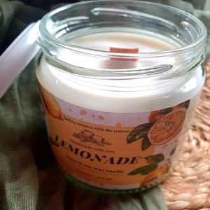 Természetes szójaviasz gyertya-Lemonade - otthon & életmód - gyertya, illat, aroma - gyertya - Meska.hu