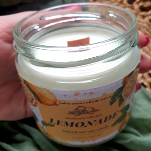 Természetes szójaviasz gyertya-Lemonade - otthon & életmód - gyertya, illat, aroma - gyertya - Meska.hu