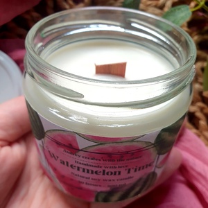 Természetes szójaviasz gyertya-Watermelon Time - otthon & életmód - gyertya, illat, aroma - gyertya - Meska.hu