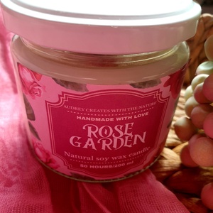 Természetes szójaviasz gyertya-Rose Garden - otthon & életmód - gyertya, illat, aroma - gyertya - Meska.hu