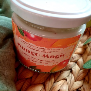 Természetes szójaviasz gyertya-Mango Magic - otthon & életmód - gyertya, illat, aroma - gyertya - Meska.hu