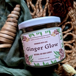 Természetes szójaviasz gyertya-Ginger Glow - Meska.hu