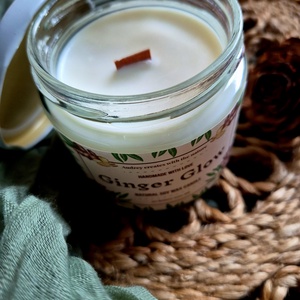 Természetes szójaviasz gyertya-Ginger Glow - otthon & életmód - gyertya, illat, aroma - gyertya - Meska.hu