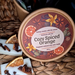 Illatviasz-Cozy Spiced Orange 100g - otthon & életmód - gyertya, illat, aroma - illatviasz - Meska.hu
