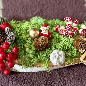 Manós karácsonyi kicsi asztaldísz - Meska.hu