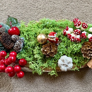 Manós karácsonyi kicsi asztaldísz - otthon & életmód - dekoráció - asztal és polc dekoráció - asztaldísz - Meska.hu