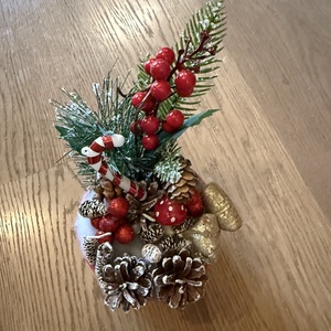 Karácsonyi asztaldísz dobozkával - Meska.hu