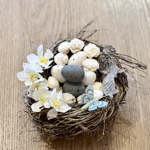 Húsvéti dísz - madárfészek - otthon & életmód - dekoráció - asztal és polc dekoráció - asztaldísz - Meska.hu