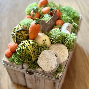 Húsvéti asztaldísz  - ünnepi díszek, dekorációk - húsvéti díszek és dekorációk - húsvéti virágos díszek - Meska.hu