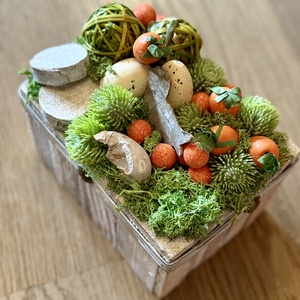 Húsvéti asztaldísz  - ünnepi díszek, dekorációk - húsvéti díszek és dekorációk - húsvéti virágos díszek - Meska.hu