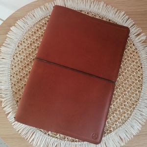 Valódi bőr füzetlefűző gumis mappa  - otthon & életmód - papír, írószer - mappa - Meska.hu