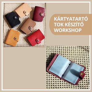 Kártyatartó tok készítő workshop - Meska.hu