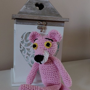 Rózsaszín párduc amigurumi - Meska.hu