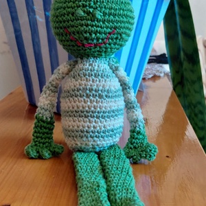 Amigurumi béka - Meska.hu