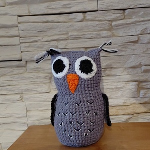 Tudós bagoly amigurumi - Meska.hu