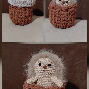 Amigurumi süni - játék & sport - plüssállat & játékfigura - süni - Meska.hu