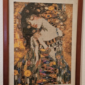 Őszi csend � Kézzel készített gyémántfestmény keretben (keret nélküli méretek: 24x35 cm) - művészet - festmény - festmény vegyes technika - Meska.hu