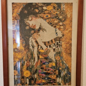 Őszi csend � Kézzel készített gyémántfestmény keretben (keret nélküli méretek: 24x35 cm) - művészet - festmény - festmény vegyes technika - Meska.hu