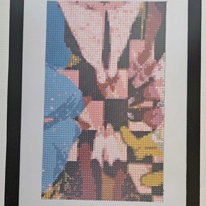 Összetartás - Kézzel készített gyémántfestmény (az ár a keretet is tartalmazza) (keret nélküli méretek: 14x25 cm) - otthon & életmód - dekoráció - kép & falikép - 3d képek - Meska.hu